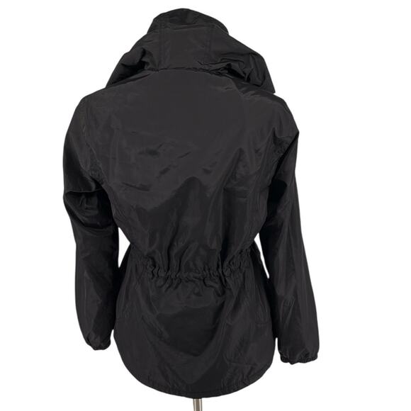 HFX Womens Black Hooded Zip Up Fleece Loned Jacket Size M - Picture 2 of 13